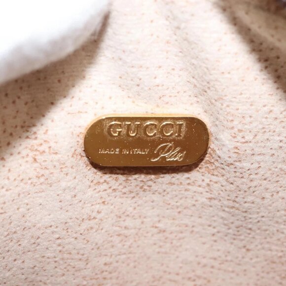 GUCCI GG Plus Supreme Shoulder Bag PVC Leather Beige Gold Auth th6320 - Picture 13 of 16